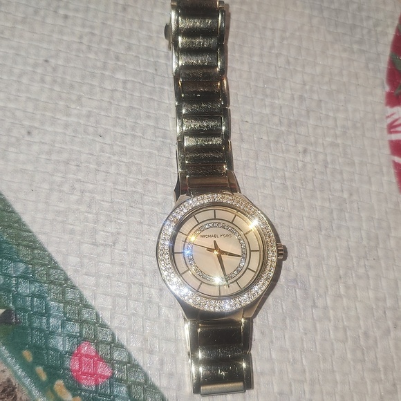 Michael Kors Gold Watch with Crystal Accents main image 8